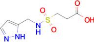 3-{[(1H-pyrazol-5-yl)methyl]sulfamoyl}propanoic acid