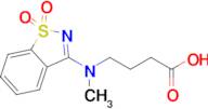 4-[(1,1-dioxo-1,2-benzothiazol-3-yl)(methyl)amino]butanoic acid