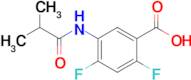 2,4-Difluoro-5-(2-methylpropanamido)benzoic acid