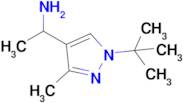 1-(1-Tert-butyl-3-methyl-1h-pyrazol-4-yl)ethan-1-amine