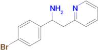 1-(4-Bromophenyl)-2-(pyridin-2-yl)ethan-1-amine