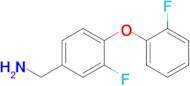 [3-fluoro-4-(2-fluorophenoxy)phenyl]methanamine