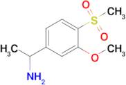 1-(4-Methanesulfonyl-3-methoxyphenyl)ethan-1-amine