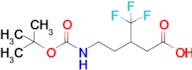 5-{[(tert-butoxy)carbonyl]amino}-3-(trifluoromethyl)pentanoic acid