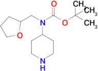 Tert-butyl n-(oxolan-2-ylmethyl)-N-(piperidin-4-yl)carbamate