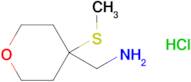 [4-(methylsulfanyl)oxan-4-yl]methanamine hydrochloride