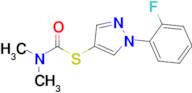 1-{[1-(2-fluorophenyl)-1h-pyrazol-4-yl]sulfanyl}-N,N-dimethylformamide