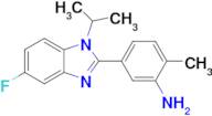 5-[5-fluoro-1-(propan-2-yl)-1h-1,3-benzodiazol-2-yl]-2-methylaniline