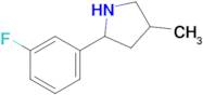 2-(3-Fluorophenyl)-4-methylpyrrolidine