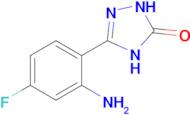 3-(2-Amino-4-fluorophenyl)-4,5-dihydro-1h-1,2,4-triazol-5-one