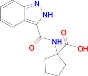 1-(2h-Indazole-3-amido)cyclopentane-1-carboxylic acid