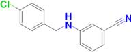 3-{[(4-chlorophenyl)methyl]amino}benzonitrile