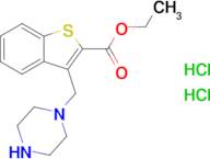 Ethyl 3-(piperazin-1-ylmethyl)-1-benzothiophene-2-carboxylate dihydrochloride
