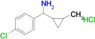 (4-Chlorophenyl)(2-methylcyclopropyl)methanamine hydrochloride