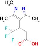 4,4,4-Trifluoro-3-(trimethyl-1h-pyrazol-4-yl)butanoic acid