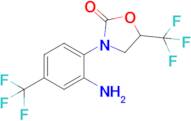 3-[2-amino-4-(trifluoromethyl)phenyl]-5-(trifluoromethyl)-1,3-oxazolidin-2-one