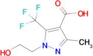 1-(2-Hydroxyethyl)-3-methyl-5-(trifluoromethyl)-1h-pyrazole-4-carboxylic acid