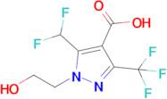 5-(Difluoromethyl)-1-(2-hydroxyethyl)-3-(trifluoromethyl)-1h-pyrazole-4-carboxylic acid