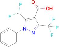 5-(Difluoromethyl)-1-phenyl-3-(trifluoromethyl)-1h-pyrazole-4-carboxylic acid