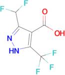 3-(difluoromethyl)-5-(trifluoromethyl)-1H-pyrazole-4-carboxylic acid
