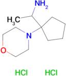 1-[1-(morpholin-4-yl)cyclopentyl]ethan-1-amine dihydrochloride