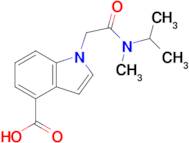 1-{[methyl(propan-2-yl)carbamoyl]methyl}-1h-indole-4-carboxylic acid