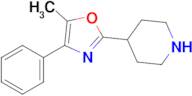 4-(5-Methyl-4-phenyl-1,3-oxazol-2-yl)piperidine