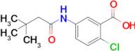 2-Chloro-5-(3,3-dimethylbutanamido)benzoic acid