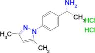 1-[4-(3,5-dimethyl-1h-pyrazol-1-yl)phenyl]ethan-1-amine dihydrochloride