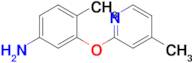 4-Methyl-3-[(4-methylpyridin-2-yl)oxy]aniline