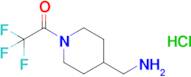 1-[4-(aminomethyl)piperidin-1-yl]-2,2,2-trifluoroethan-1-one hydrochloride