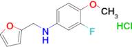 3-Fluoro-N-(furan-2-ylmethyl)-4-methoxyaniline hydrochloride