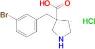 3-[(3-bromophenyl)methyl]pyrrolidine-3-carboxylic acid hydrochloride