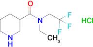 n-Ethyl-N-(2,2,2-trifluoroethyl)piperidine-3-carboxamide hydrochloride