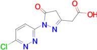 2-[1-(6-chloropyridazin-3-yl)-5-oxo-4,5-dihydro-1h-pyrazol-3-yl]acetic acid