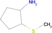 2-(Methylsulfanyl)cyclopentan-1-amine