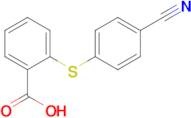2-[(4-cyanophenyl)sulfanyl]benzoic acid
