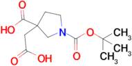 1-[(tert-butoxy)carbonyl]-3-(carboxymethyl)pyrrolidine-3-carboxylic acid