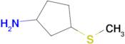 3-(Methylsulfanyl)cyclopentan-1-amine