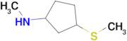 n-Methyl-3-(methylsulfanyl)cyclopentan-1-amine