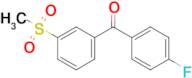 (4-Fluorophenyl)(3-methanesulfonylphenyl)methanone