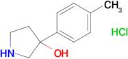 3-(4-Methylphenyl)pyrrolidin-3-ol hydrochloride