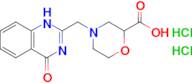 4-[(4-oxo-1,4-dihydroquinazolin-2-yl)methyl]morpholine-2-carboxylic acid dihydrochloride