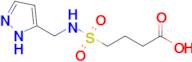 4-{[(1H-pyrazol-5-yl)methyl]sulfamoyl}butanoic acid