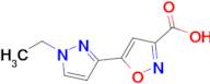 5-(1-Ethyl-1h-pyrazol-3-yl)-1,2-oxazole-3-carboxylic acid