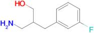 3-Amino-2-[(3-fluorophenyl)methyl]propan-1-ol