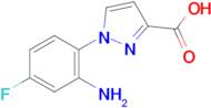 1-(2-Amino-4-fluorophenyl)-1h-pyrazole-3-carboxylic acid