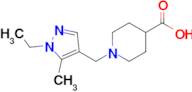 1-[(1-ethyl-5-methyl-1h-pyrazol-4-yl)methyl]piperidine-4-carboxylic acid