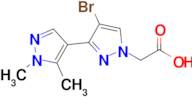 2-[4-bromo-3-(1,5-dimethyl-1h-pyrazol-4-yl)-1h-pyrazol-1-yl]acetic acid