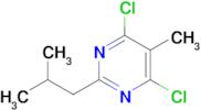 4,6-Dichloro-5-methyl-2-(2-methylpropyl)pyrimidine